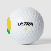 Balles De Golf Monogramme initial diagonale de 2 tons (Logo)