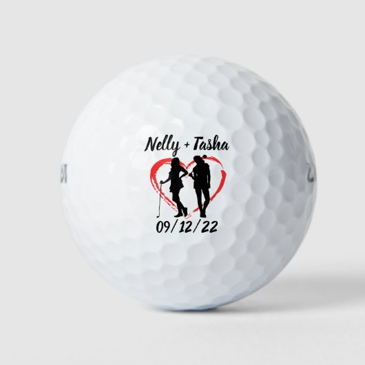 Balles De Golf Monogramme initial et nom Boules de golf personnal (Devant)