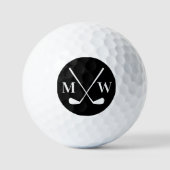 Balles De Golf Monogramme Initial Personnalisé (Recto)