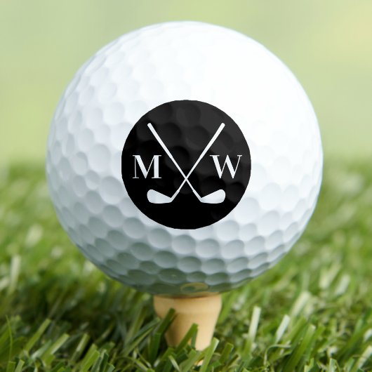 Balles De Golf Monogramme Initial Personnalisé