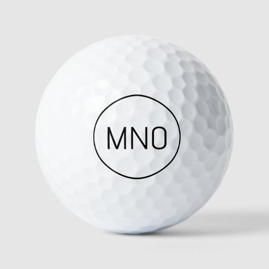 Balles De Golf Monogramme initial simple (Recto)