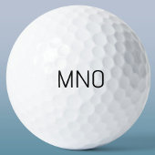 Balles De Golf Monogramme initial simple