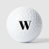 Balles De Golf Monogramme initial simple (Recto)