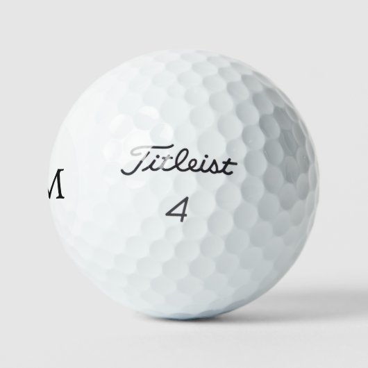 Balles De Golf Monogramme initial simple personnalisé (Logo)