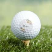 Balles De Golf Monogramme Joli Bouquet Fleur sauvage (T-shirt Insitu)