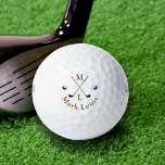 Balles De Golf Monogramme . logo personnalisé<br><div class="desc">Le golf est un sport de club et de ballon dans lequel les joueurs utilisent divers clubs pour frapper des balles dans une série de trous sur un parcours en aussi peu de coups que possible. C'est un design élégant et monogrammé pour identifier et différencier vos boules... pour ceux d'entre...</div>