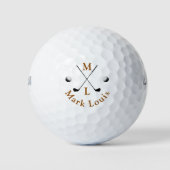 Balles De Golf Monogramme . logo personnalisé (Devant)