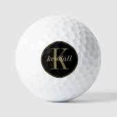 Balles De Golf Monogramme Midnight Gold ID827 (Recto)
