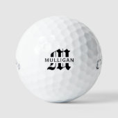 Balles De Golf Monogramme Modèle Mariage Prénom (Recto)