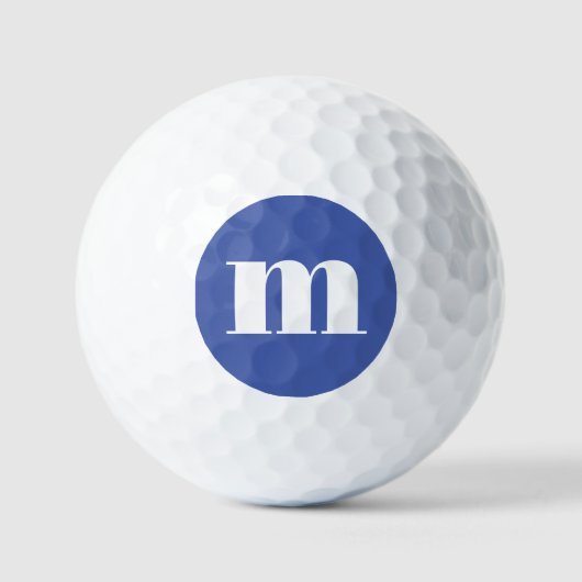 Balles De Golf Monogramme moderne initial (Recto)