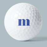 Balles De Golf Monogramme moderne initial<br><div class="desc">La typographie coque moderne minimaliste monogramme design initial qui peut être modifié pour personnaliser.</div>