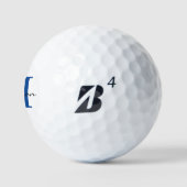Balles De Golf Monogramme moderne initial et nom personnalisé (Logo)