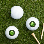 Balles De Golf Monogramme moderne Lucky Golf Lucky Clover (Herbe in situ)