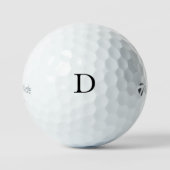 Balles De Golf Monogramme moderne Personnalisé Initiale Simple (Recto)