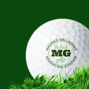 Balles De Golf Monogramme monogrammé meilleur nom de golfeur