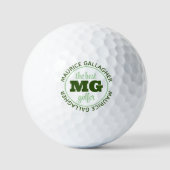 Balles De Golf Monogramme monogrammé meilleur nom de golfeur (Recto)