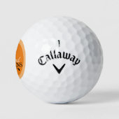 Balles De Golf Monogramme orange monogramme (Logo)