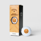 Balles De Golf Monogramme orange monogramme (Emballage)