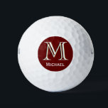 Balles De Golf Monogramme personnalisé à trois couches avec préno<br><div class="desc">LAYERING UNIQUE DU MONOGRAM — regardez attentivement et vous verrez trois couleurs, ce qui lui donne une sensation de profondeur. Personnalisé en plus avec le prénom. Idée spéciale pour un cadeau ou vous pouvez juste profiter pour vous-même! Si vous avez des questions de conception ou une demande spéciale, veuillez envoyer...</div>