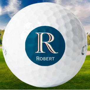 Balles De Golf Monogramme personnalisé à trois couches avec préno