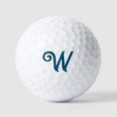 Balles De Golf Monogramme personnalisé écriture gras (Recto)