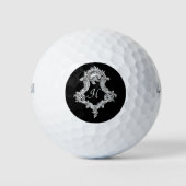 Balles De Golf Monogramme personnalisé initial (Devant)