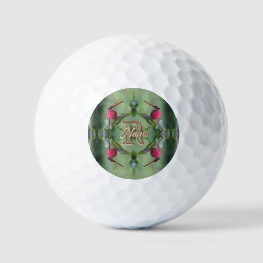 Balles De Golf Monogramme personnalisé Votre initiale Nom Libellu (Recto)
