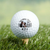 Balles De Golf Monogramme Photo Texte Mariage Boules de golf (T-shirt Insitu)