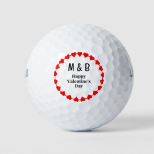 Balles De Golf Monogramme pour la Saint-Valentin