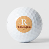 Balles De Golf Monogramme R personnalisé (Devant)