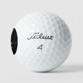 Balles De Golf Monogramme sarcelle noir (Logo)