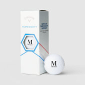 Balles De Golf Monogramme simple personnalisé (Conditionnement)