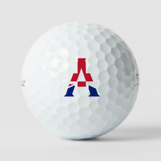Balles De Golf Monogramme superposé sur Union Jack Flag tpv1 gbcn (Recto)