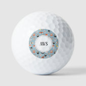 Balles De Golf Monogramme Sushi (Recto)