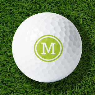 Balles De Golf Monogramme vert Boules de golf personnalisées