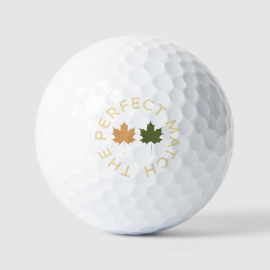 Balles De Golf Monogramme vert olive automnal rustique correspond (Recto)