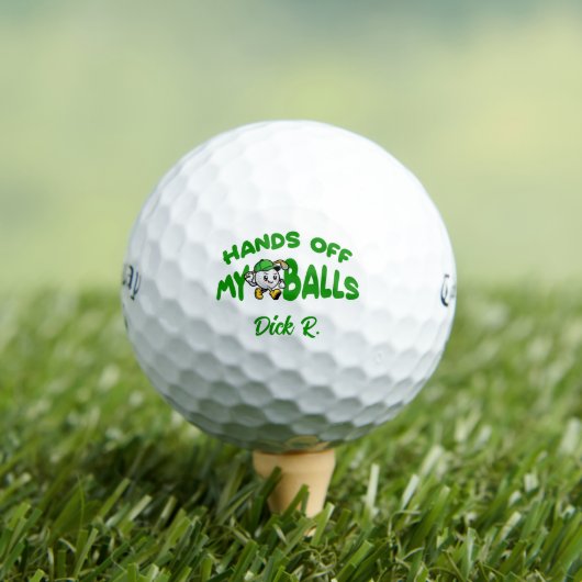 Balles De Golf Monogrammed Hands Off My Balls -Callaway Golf Gift (T-shirt Insitu)
