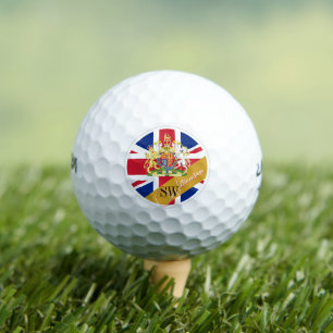 Balles De Golf Monogrammed United Kingdom, golfeur British Flag