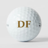 Balles de golf monogrammées en or (Recto)