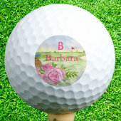 Balles De Golf Monogrammes Sur Le Golf