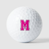 Balles De Golf Monographie rose (Recto)