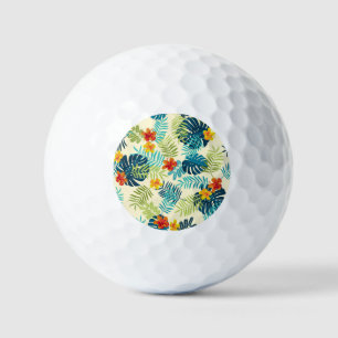 Balles De Golf Monstère tropicale Hibiscus Motif d'été