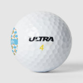 Balles De Golf Moon Cloud Stars Faux Gold Parties scintillant Per (Logo)