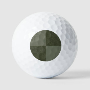 Balles De Golf Moss Green Checker Golf Ball Design