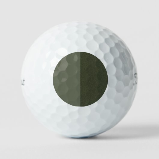 Balles De Golf Moss Green Textured Golf Ball Design - Personnalis (Recto)