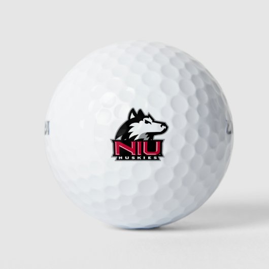 Balles De Golf Mot-symbole NIU Huskies (Devant)