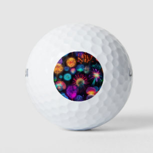 Balles De Golf Motif brillant couleur Neon éclate