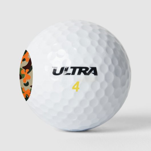 Balles De Golf Motif Camouflage (Logo)
