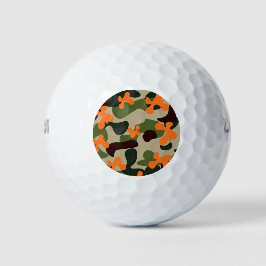 Balles De Golf Motif Camouflage (Devant)