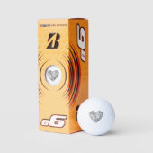 Balles De Golf Motif cardiaque papillon (Emballage)